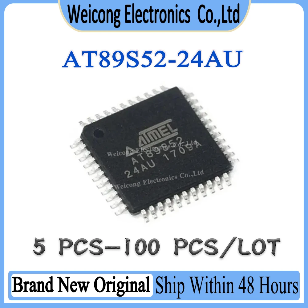 

AT89S52-24AU AT89S52-24A AT89S52 AT89S AT89 New Original IC MCU Chip TQFP-44