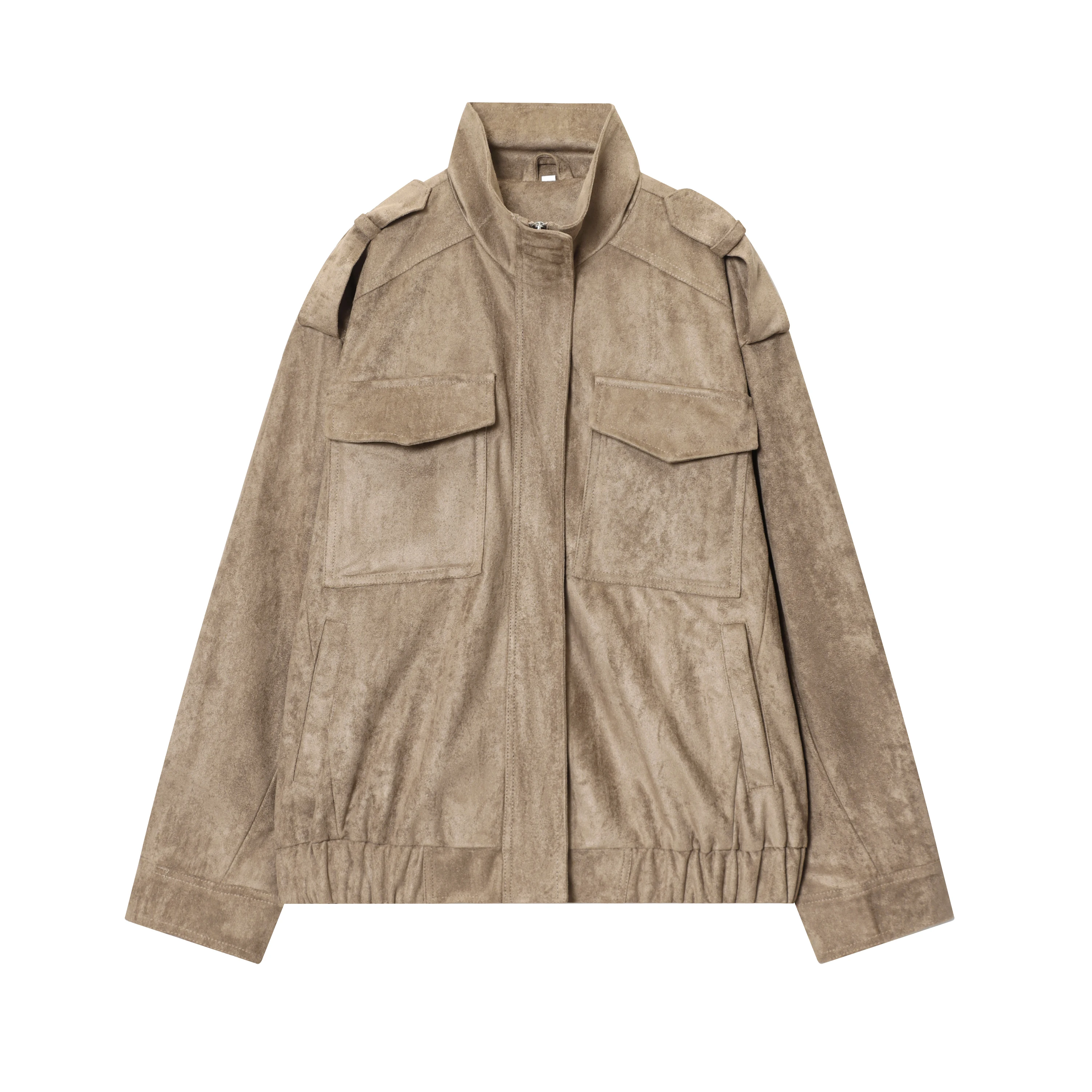 

2025 Suede-Finish Leather Jacket Elegant, Fashionable, New Style Comfortable, Office Wear, Casual Versatile, Vintage, Sensual Ja