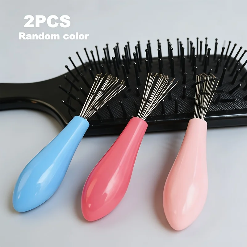 2PCS Comb Cleaning Brush Airbag Comb Cleaning Tool Hair Removal Hook Beauty and Hair Care Accessories