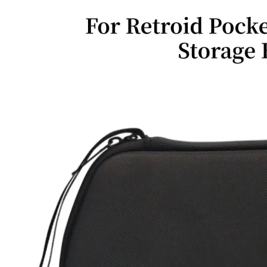 For Retroid Pocket Nova Shockproof Carrying Case Hard Shell Portable Storage Bag with Wrist Strap Accessory Pocket
