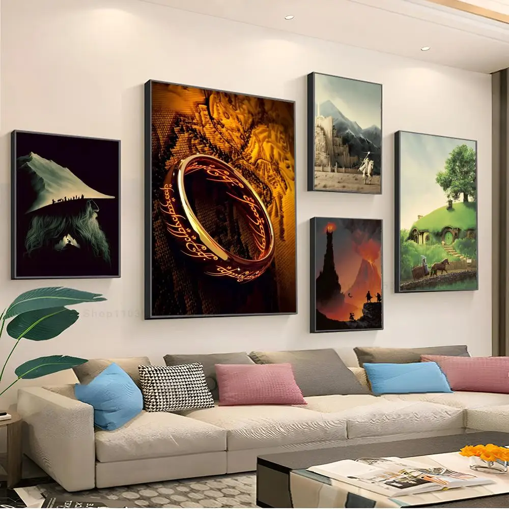 The Lords Of The R-Rings Poster Paper Print Home Living Room Bedroom Entrance Bar Restaurant Cafe Art Painting Decoration