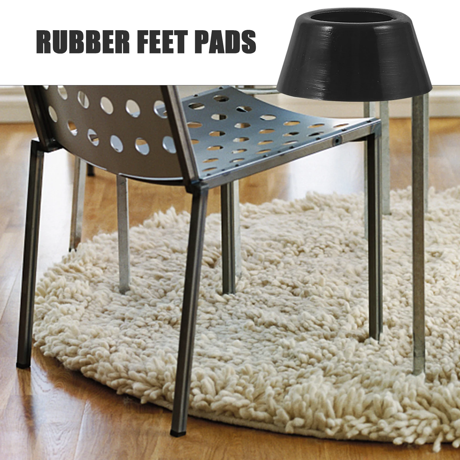 

20Pcs Nonslip Rubber Feet Pads Furniture Shims Vibration Absorption Soft Material Floor Protection Rubber Feet Pads