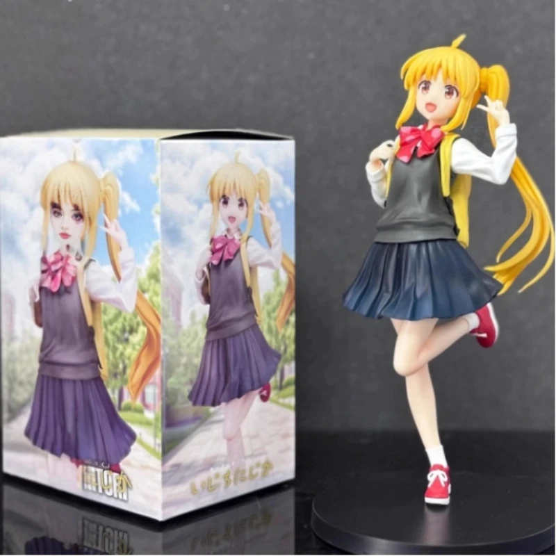 21 cm BOCCHI DE ROCK Ijichi Nijika Anime Mooi Meisje Handgemaakte Model Actiefiguren Desktop Case Decoratie Ornament Gift