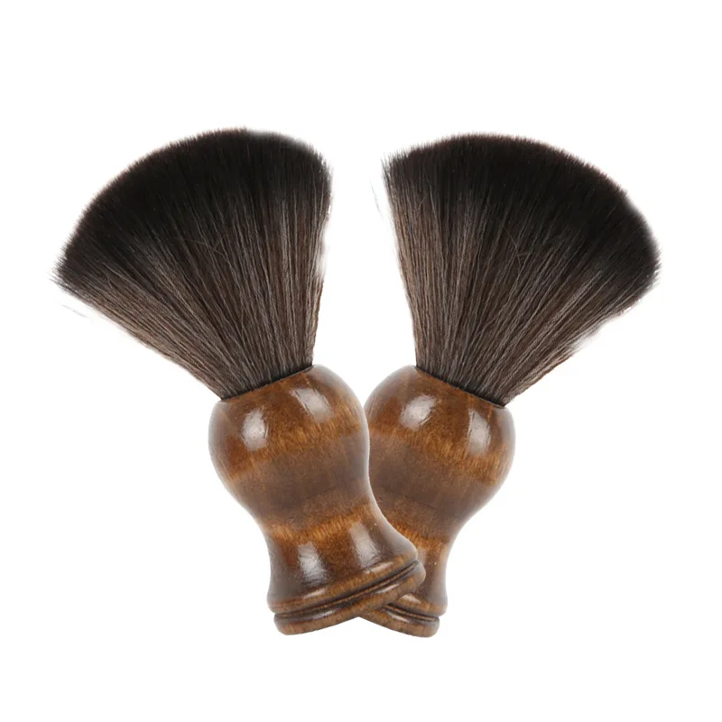 1pc Soft Nylon Shaving Brush Portable Soft Brush Sweeping Salon Cleansing Foam Brush Wooden Handle Beard Brushes