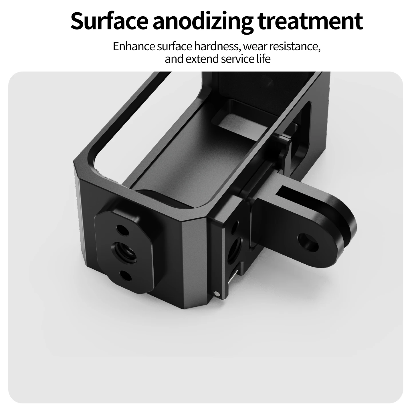 Für DJI Osmo Nano Kamera Cage 2-Pin-Adapter 1/4 Zoll Schraube Cold Shoe Halterung für Stativ Helmhalterung Magnetische Ladestation Option – Detail 2