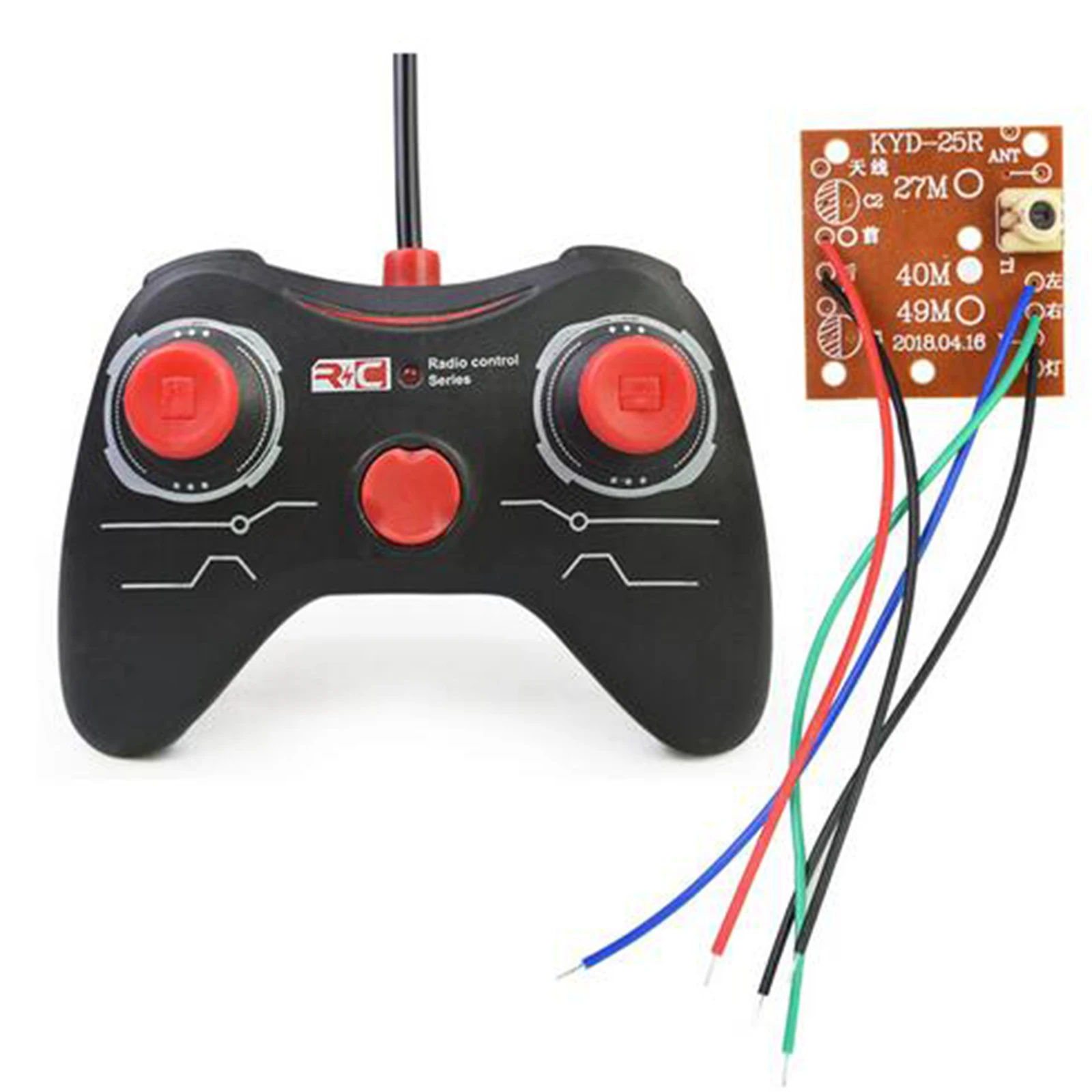 Remote Controller with Receiver Board for RC Toy for RC Car Spare Parts Remote Control Car DIY Spare Parts Accessories