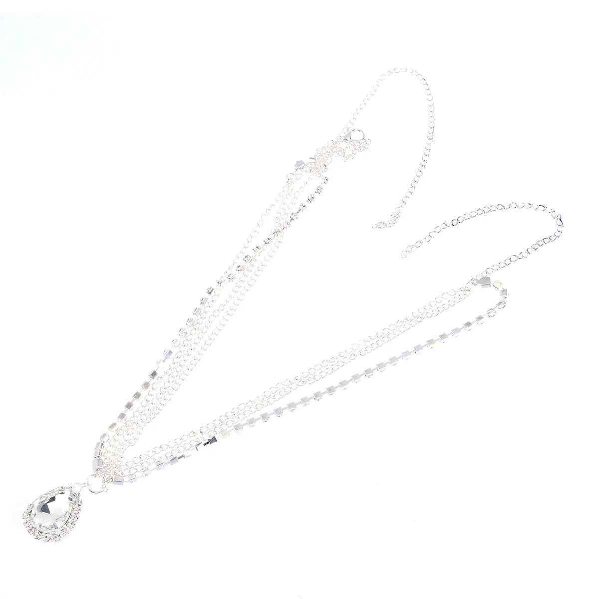 الجبين سلسلة حجر الراين البوهيمي أغطية الرأس الزفاف Frontlet مجوهرات الزفاف الزفاف الجبين سلسلة الشعر التبعي ديكور #4