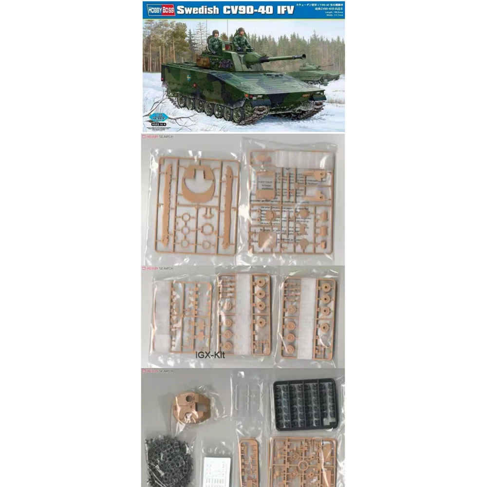 Hobbyboss 82474 1/35 Ölçekli CV90 40 İsveç CV90-40 IFV Piyade Savaş Aracı Araba Hobi Zanaat Plastik Model Yapı Seti