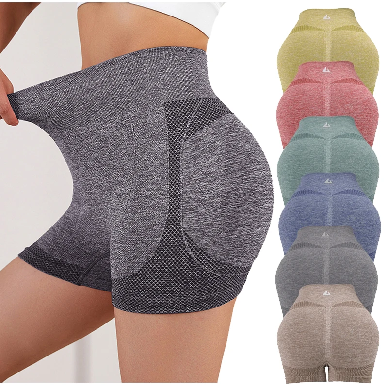 

Lady Yoga Shorts High Waist Workout Shorts Fitness Yoga Lift Butt Fitness Women Yoga Gym Running Short Pants Sportswear