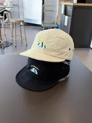 Gorra de ala corta de secado rápido para hombre, gorro de protección solar de secado rápido con visera suave para acampar al aire libre