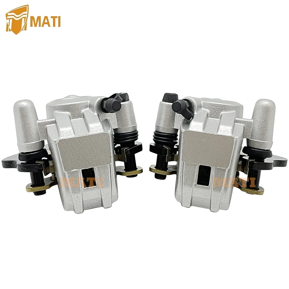 Front Left Right Brake Caliper with Pads for Kawasaki Bayou 300 2x4 KLF300-B 1988-2004 430411520 430411521 430411252 430411253