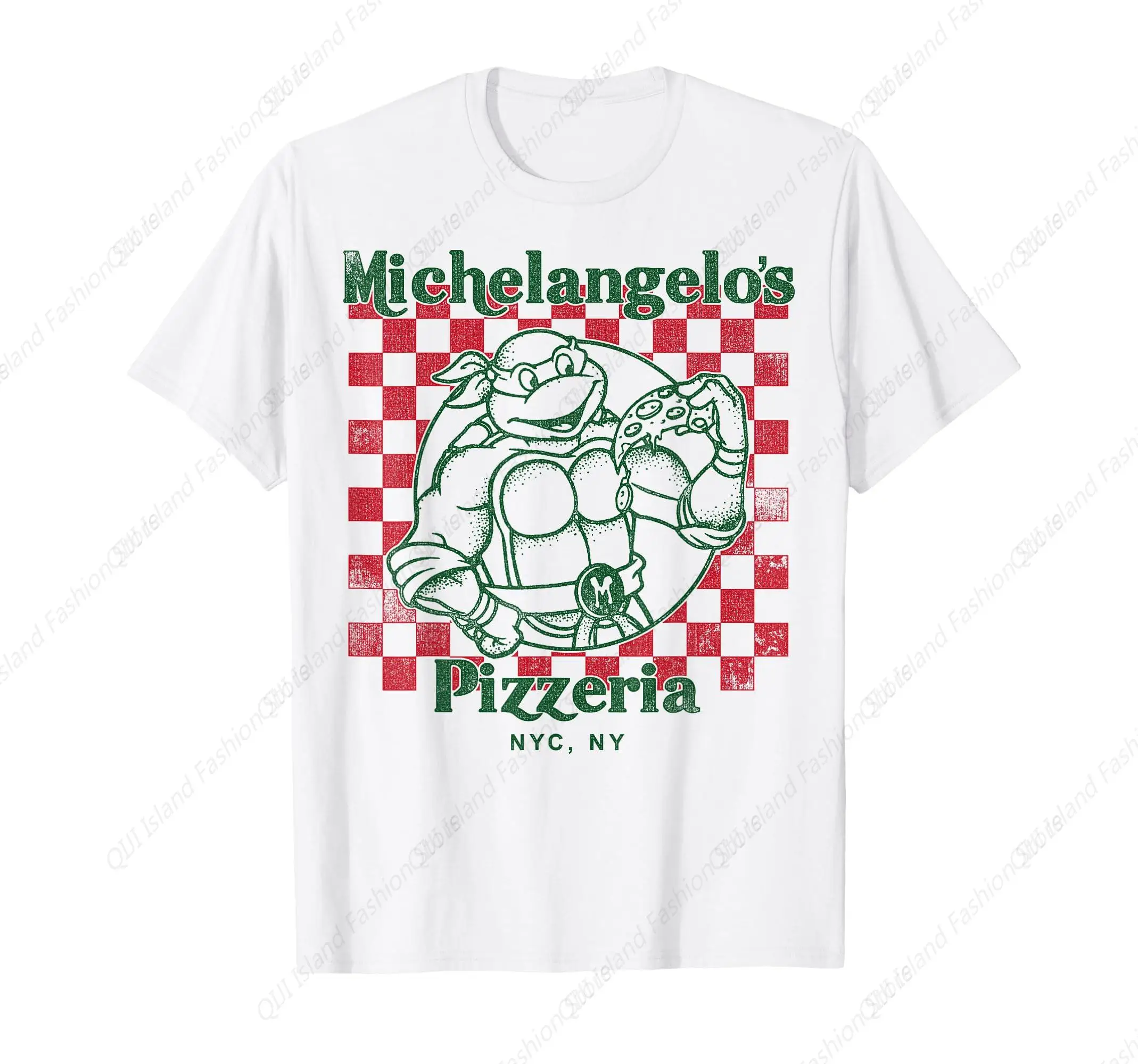 Teenage Mutant Ninja Turtles Mikeys Yummy Pizza Short Sleeve T-Shirt