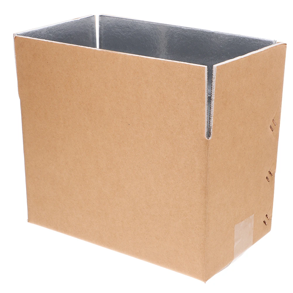 

s Insulated Transport Box Aluminum Foil Lining Cardboard Boxes Large Shipping Supplies Moving Essentials Seafood Packaging