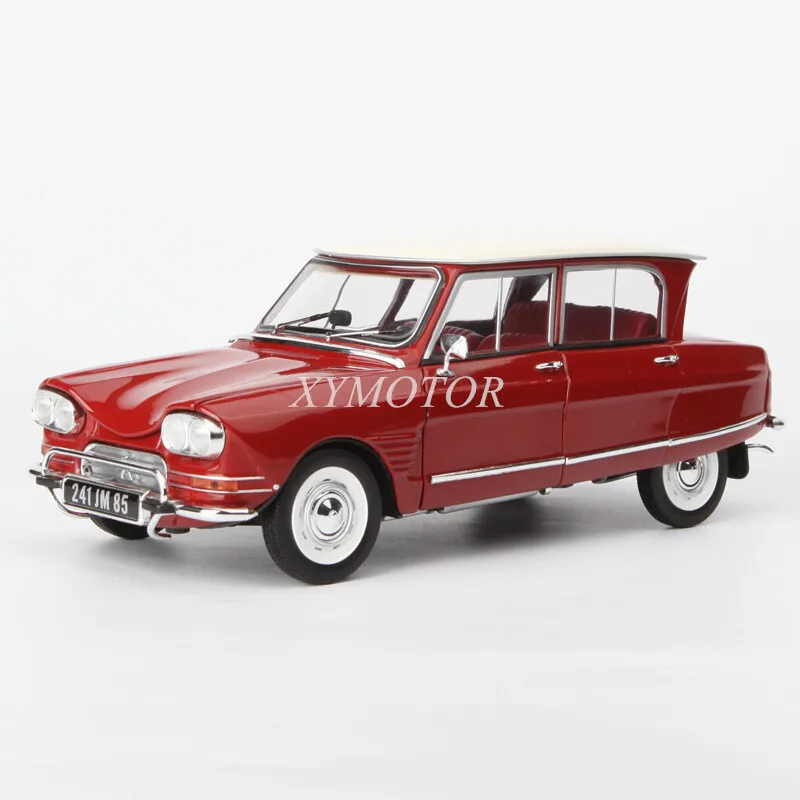 NOREV 1:18 Citroen Ami6 1968 Wagon Carro de Viagem Modelo Diecast Vermelho Brinquedo Presente