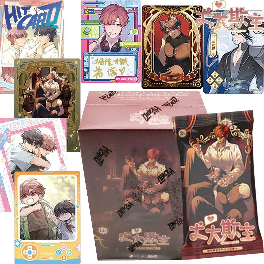 New Genuine Hitcard Quan Da Qi Zhu Comic Collection Cards Character Exclusive Personality Charm Portrait Cards Special Toy Gift