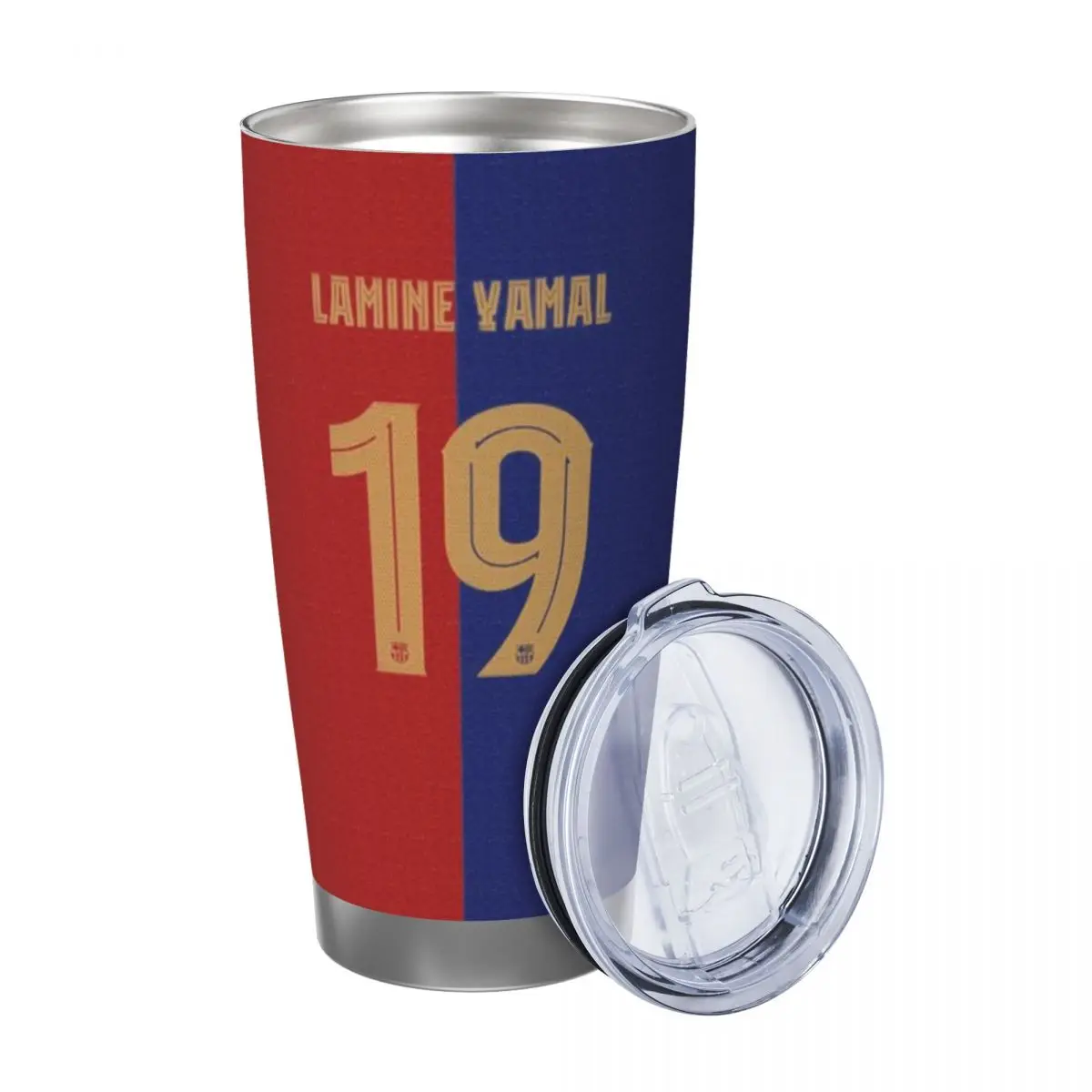 Lamine Yamal 20oz Stainless Steel Car Mug Straw Thermal Iced Travel Cup Vacuum Insulated Coffee Hot Cup