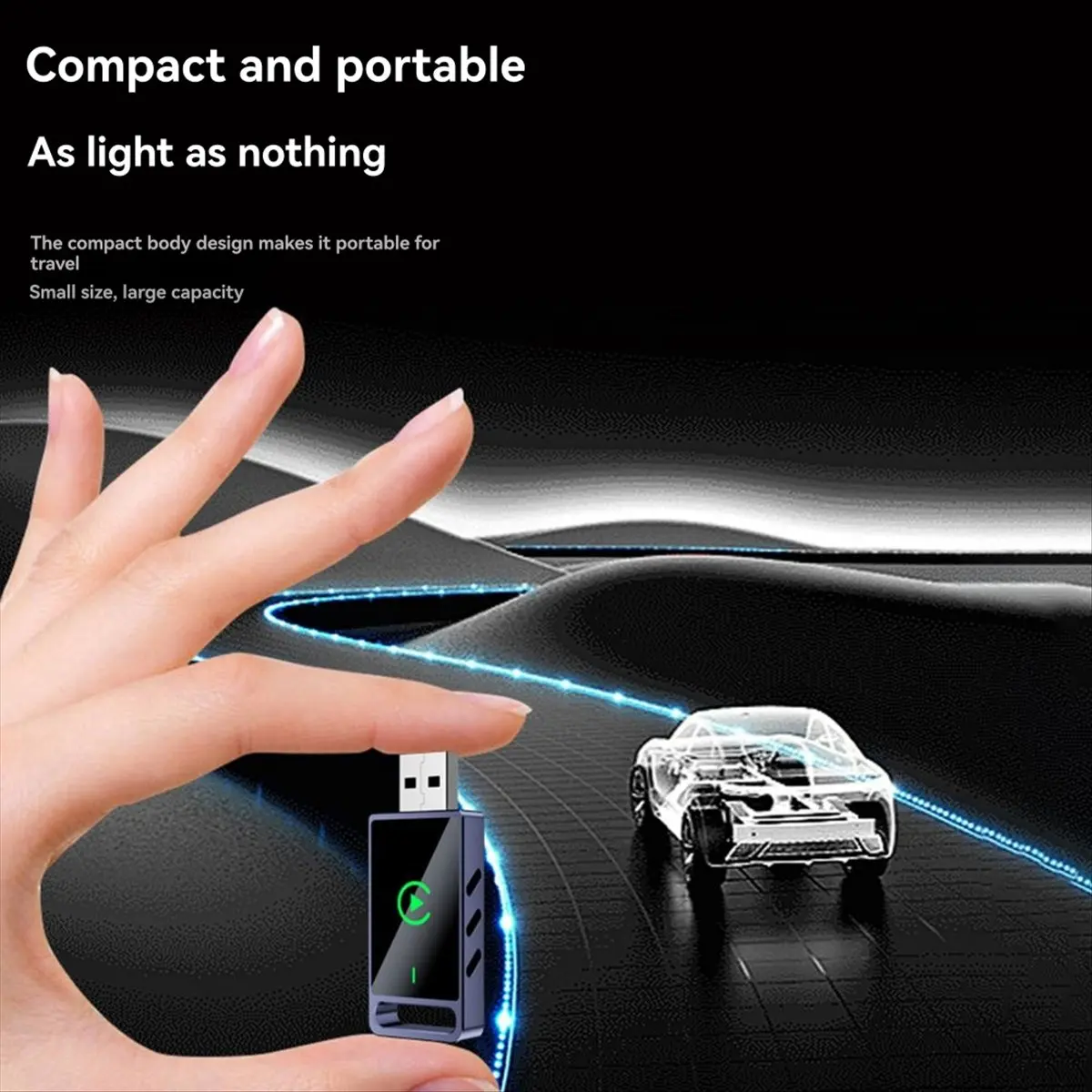 Rtyuyu Wireless Carplay 2in1 AI Box Android Auto USB Car Dongle BT WiFi for Wired CarPlay/Andriod Auto Cars Plug and Play