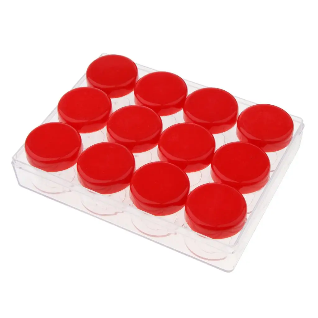 12pcs Empty Jars Plastic Storage Jewelry Beads Pill Box Screw Lid