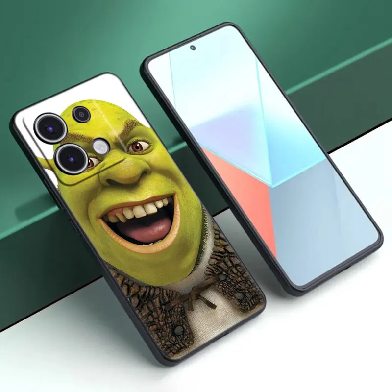 Cartoon Movie S-Shrek Cartoon Case For Xiaomi Redmi Note 13 Pro Plus 5G 11T 10T 9S Pro Redmi 13C 12R 12C 10C 10A 9T 9C 9A 70 Pro