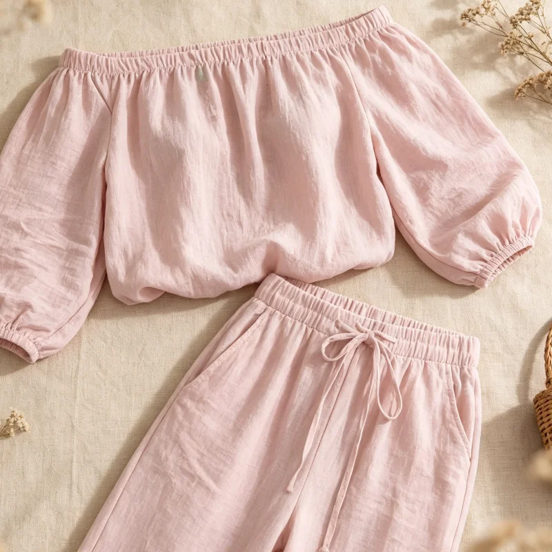 Off Shoulder Tie Waist Jumpsuit,Polyester Casual Half Sleeve Rompers,Simple Design Lightweight Outfits with Pockets