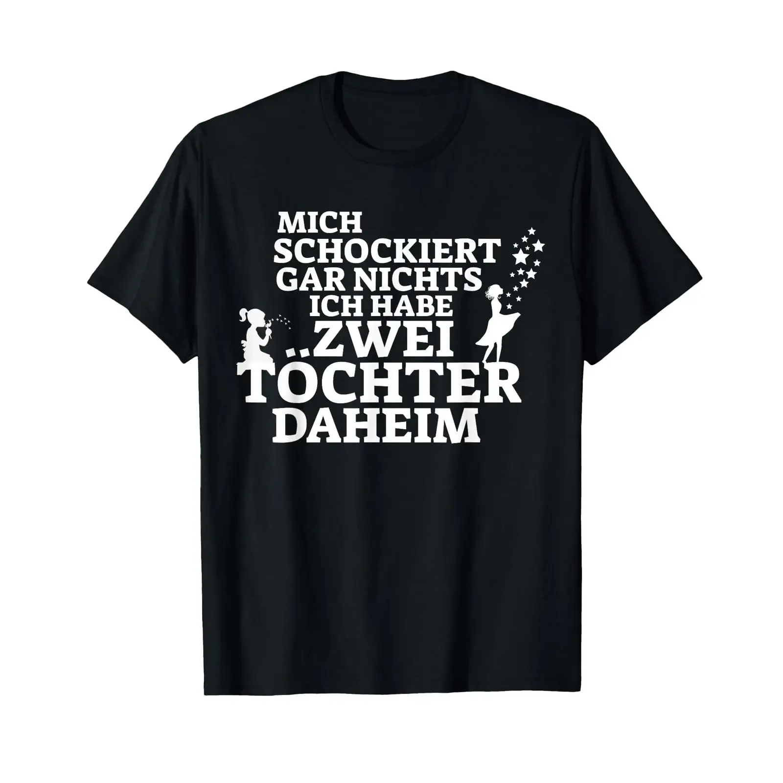 Du Kannst Mich Nicht Erfrcken Ich Habe Zwei Töchter T Shirt German Language vintage Washed streetwear fashion