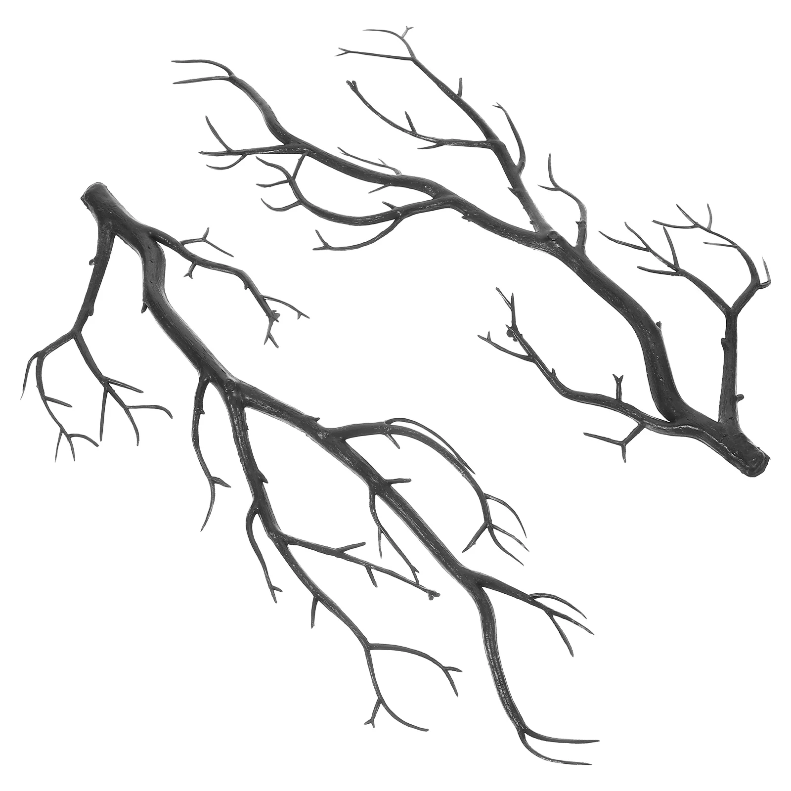 

2Pcs Lifelike Antler Branches Halloween Christmas Decorations DIY Craft Artificial Tree Twigs Unique Visual Effect