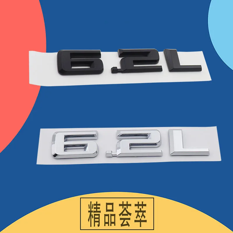 ثلاثية الأبعاد قسط 6.2L 6.2 L رسائل لسيارات الدفع الرباعي الأمريكية الأمريكية على الطرق الوعرة محرك السيارة هود الحاجز الجذع الذيل الخلفي ملصق مائي شارة ملصق