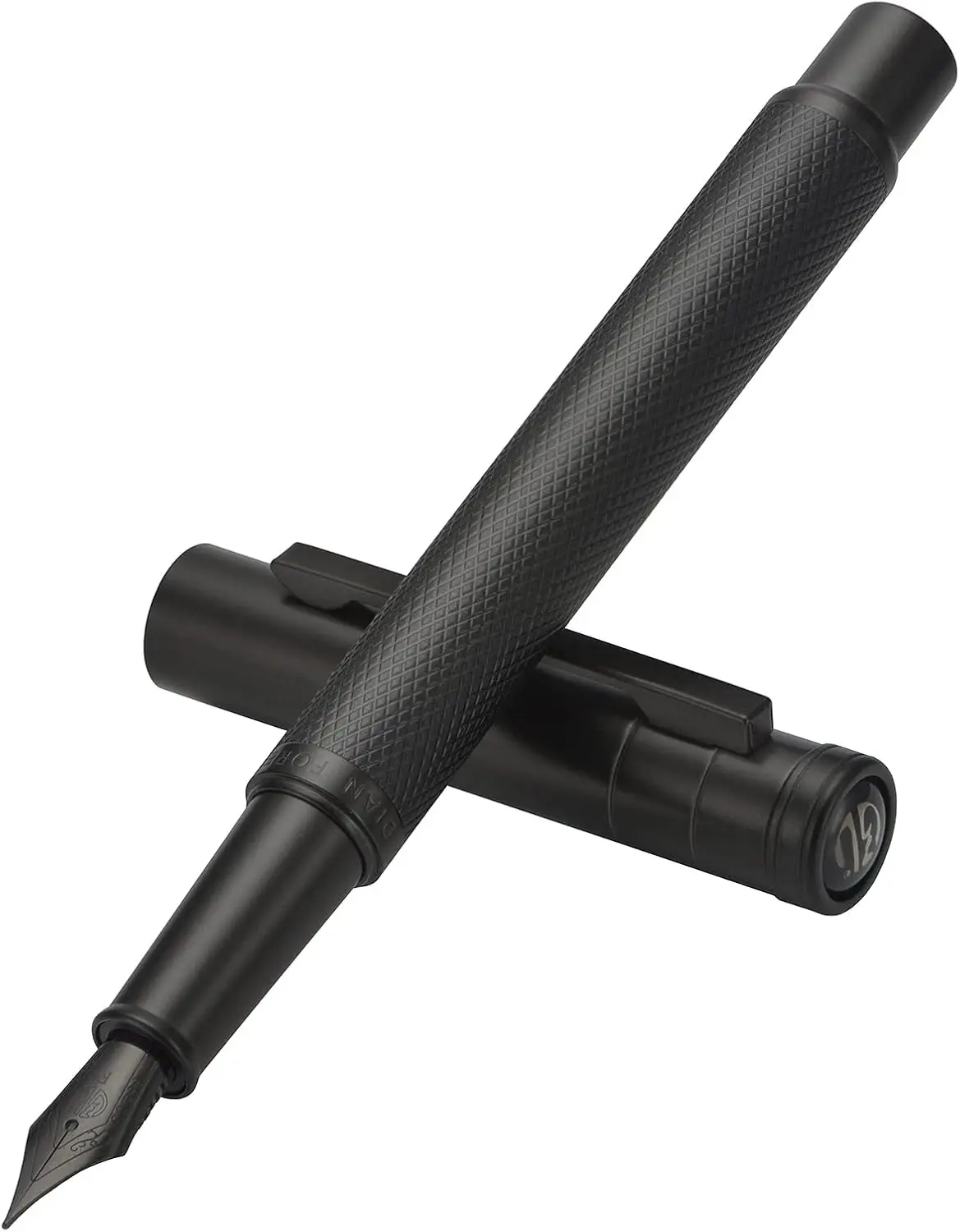 

Classic Black Fountain Pen Set with Fine Nib, Converter, and Metal Case