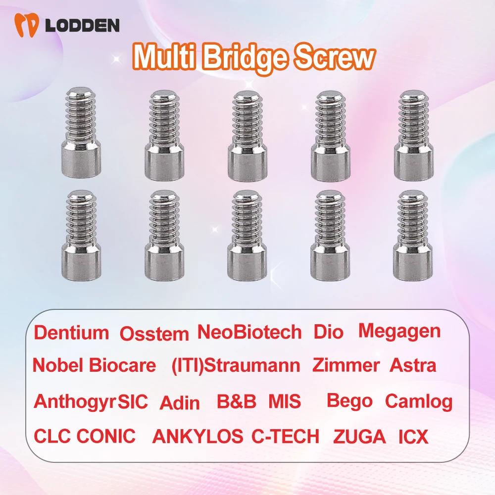 

10pcs Dental MULTI Bridge Screws For Osstem,Dentium,Dio,Megagen,NeoBiotech,(ITI)Straumann Adin Screws
