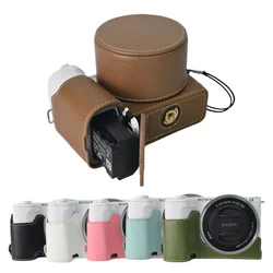 PU Leather Camera Half Case Protector for Sony ZV-E10 II Mark II ZVE10M2 ZVE10 II Battery Openning Base Cover