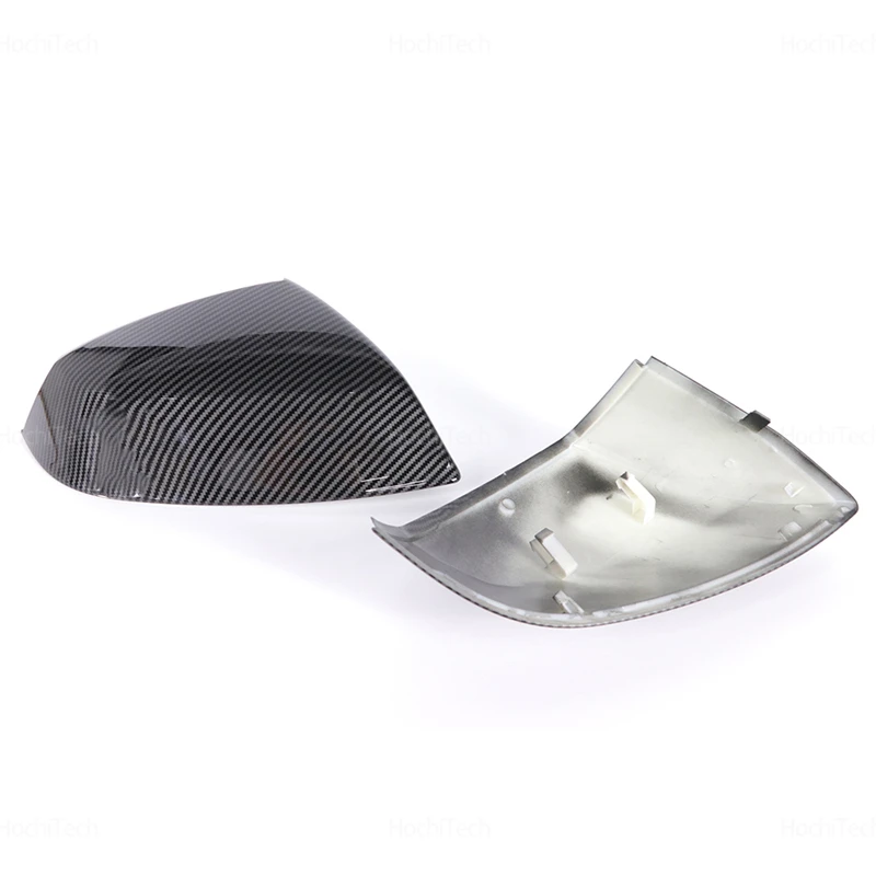 Glossy Black Carbon Pattern Rearview Exterior Side Mirror Caps for Audi Q5 SQ5 FY 2018-2024, Q7 SQ7 4M 2016-2024