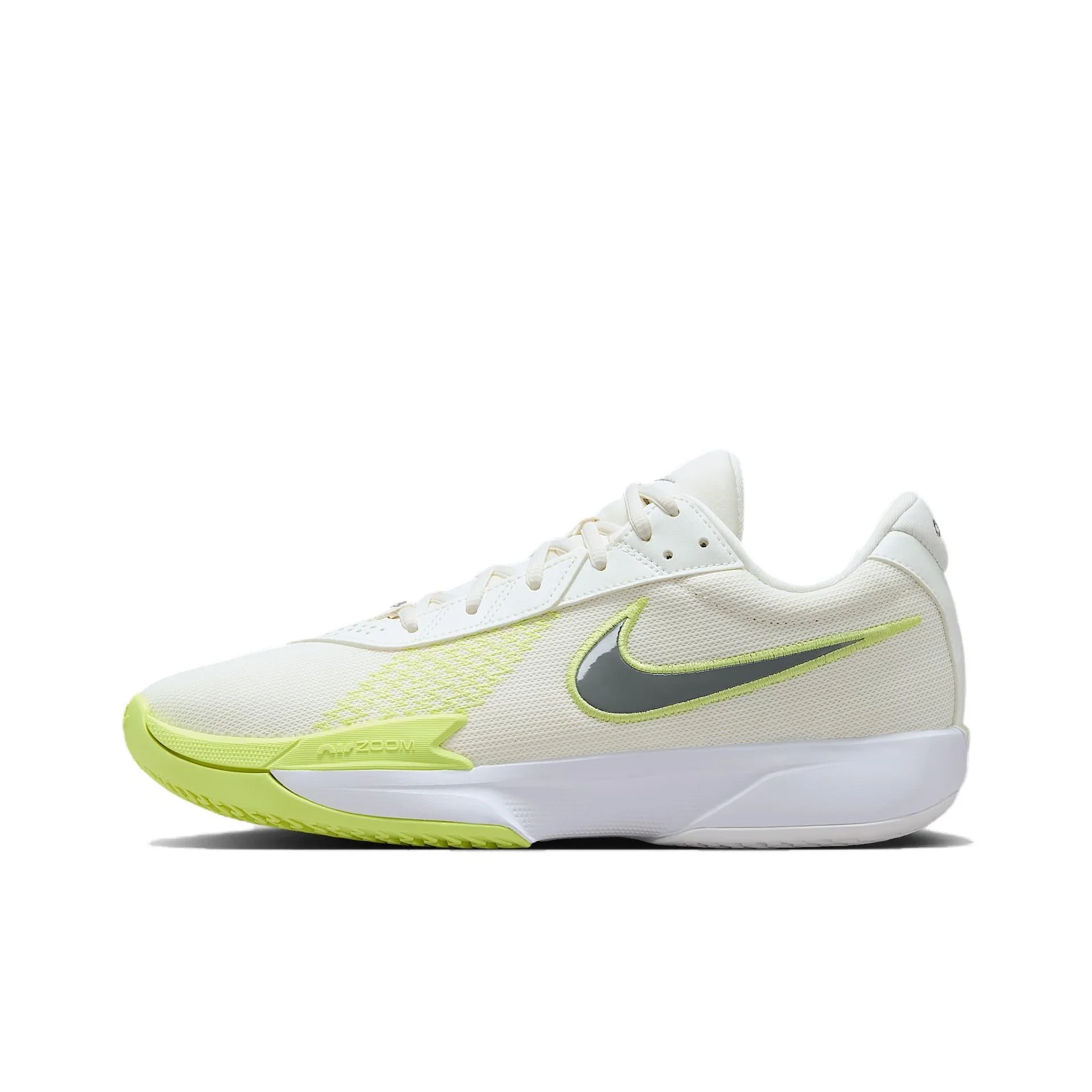 Nike Air Zoom G.T. Cut Academy Low top Basketball Shoes Men's White Yellow FB2598-106