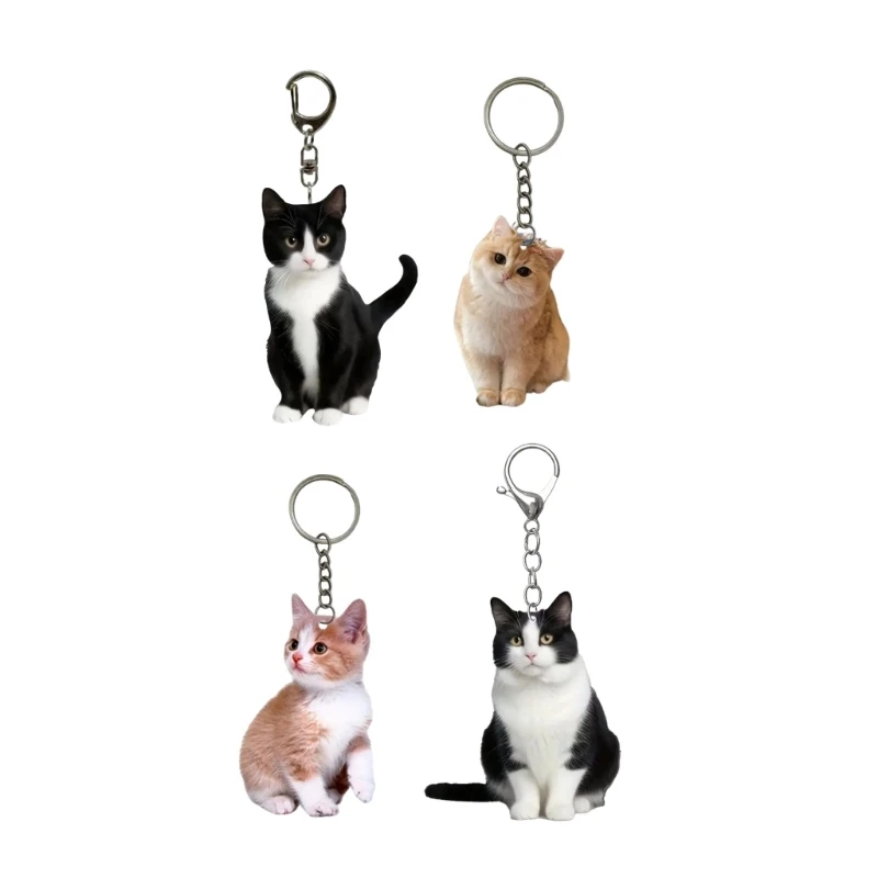 

Set of 4 Elegant Keychain Keyring Bag Charm Keychain Set Key Accessory