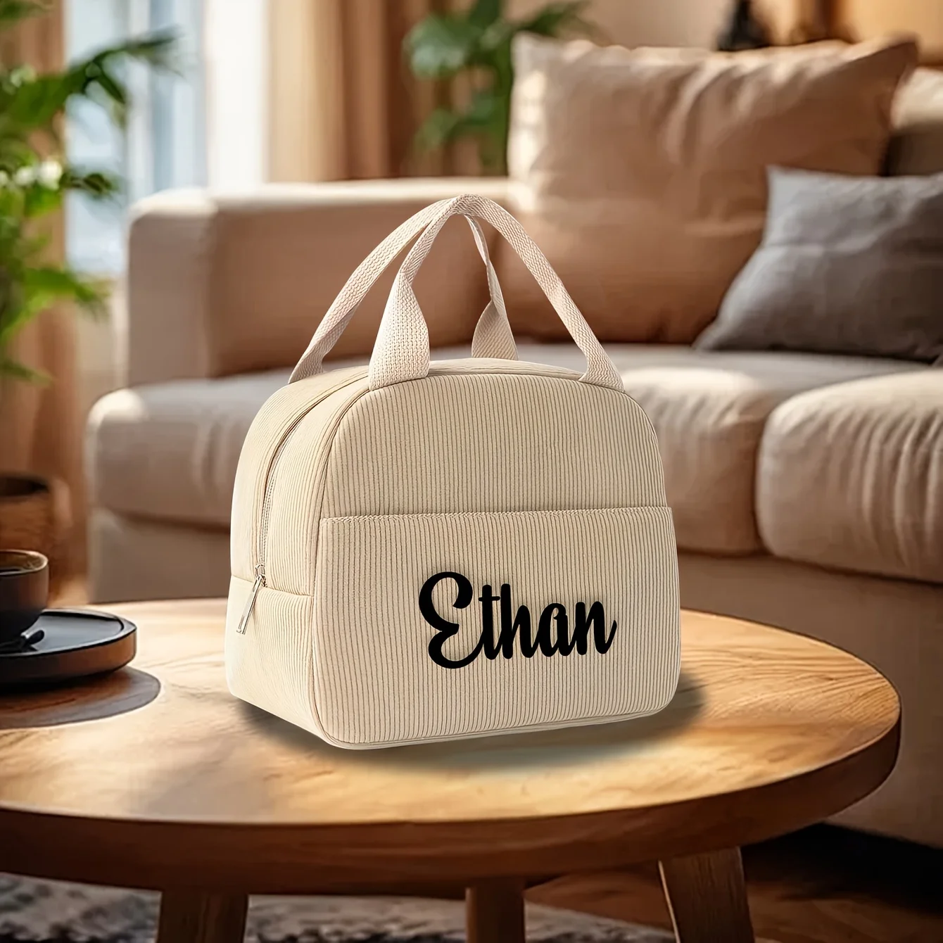 Personalisierte, thermoisolierte Lebensmittel-Tasche für Kinder, Schultaschen für Paare, Unisex, tragbare Lebensmittel-Aufbewahrungstasche, Studenten-Lunchbag – Detail 11