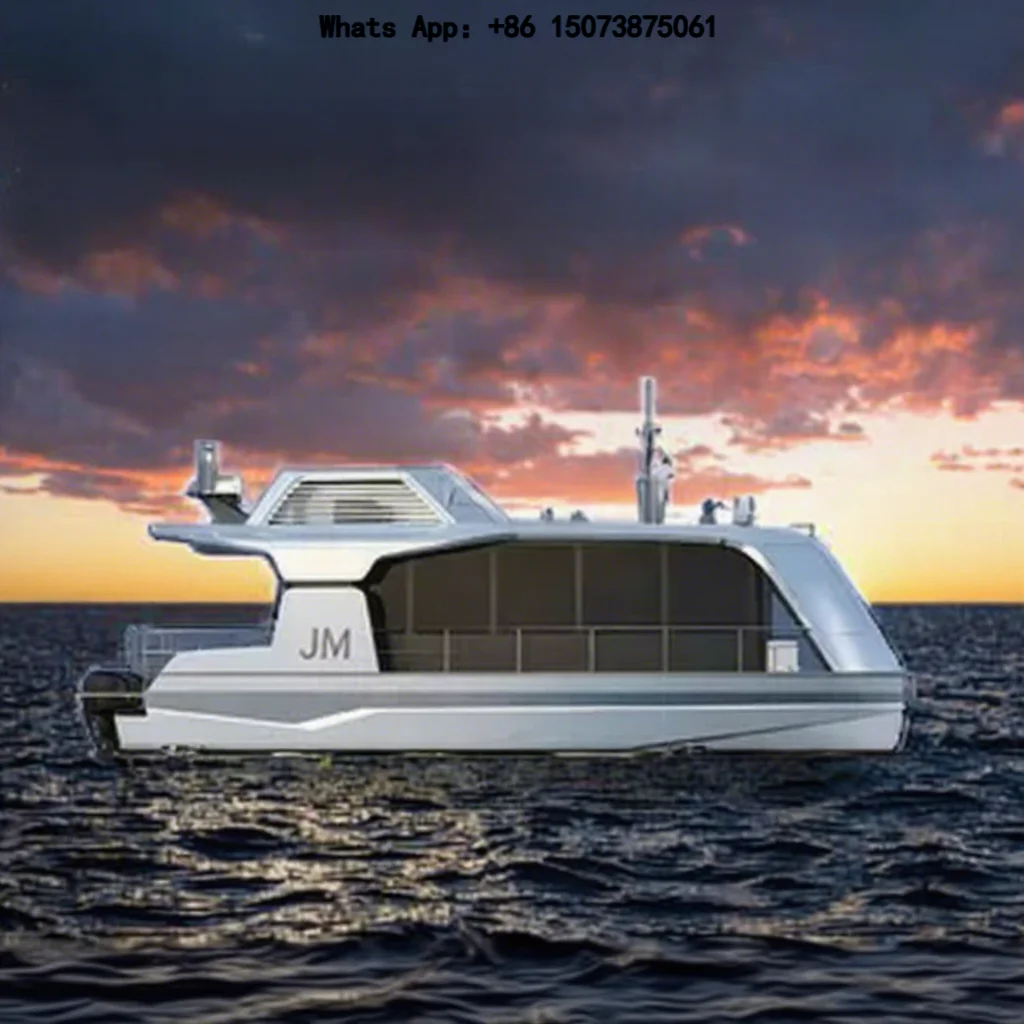 Commercial Luxury Large Passenger Ships Fast Ferry  Fiberglass  Vessel for Entertainment Sightseeing Cruising