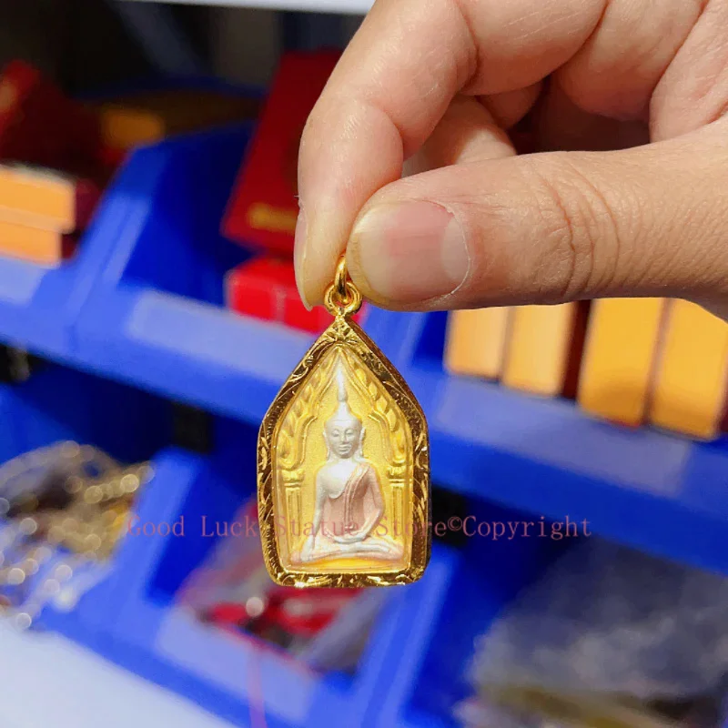 50% OFF Asia Thailand Success Buddha Pendant Temple Amulet bless safety healthy good luck Recruit wealth all-powerful talisman