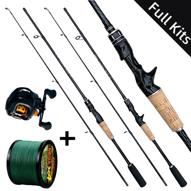 

Carbon Fiber Lure Fishing Rod Cast/Spinning 1.65M 1.8M with EVA Handle Portable Trout Jigging Pole ML Action for Fresh/Saltwater