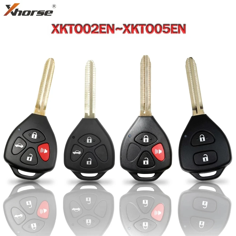 2Pcs Universal VVDI2 Remote Car Keys TO Style For Toyota VVDI Mini Tool MAX XKTO02EN/XKTO03EN/XKTO04EN/XKTO05EN