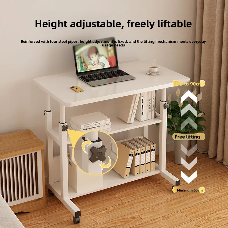 Multi-functional Household GoodsBedside Table Movable Lifting Computer Table Desk Bedroom Home Student Study Table