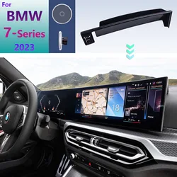 For BMW 7 Series G70 2023 Car Phone Holder Screen Fixed Base Car Magnetic Wireless Charging Stand Car MagSafe Supports Bracket