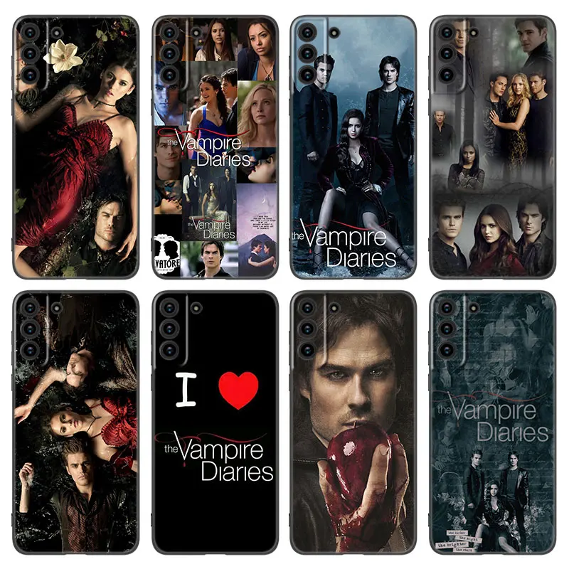 The Vampire Diaries Phone Case For Samsung Galaxy S22 S21 S20 Ultra FE S10E S10 Lite S9 S8 Plus S7 Edge Soft TPU Black Cover