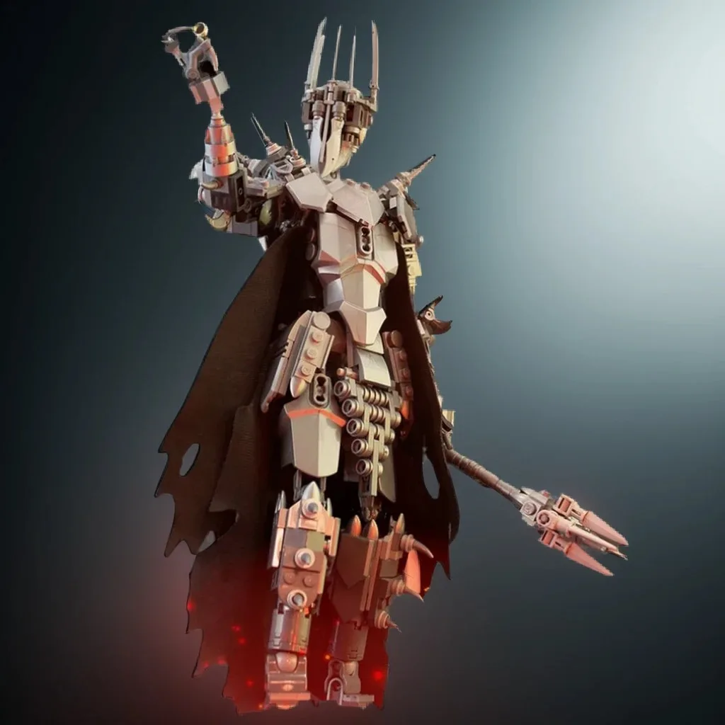 

481 шт., Саурон MOC, грузовик колец, статуя темного лорда, образовательное здание, блоки «сделай сам», игрушки на день рождения, подарок
