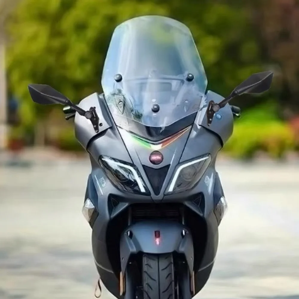 For Aprilia SR Max 250/300, the rearview mirror and the sideview mirror are moved forward Direct replacement design