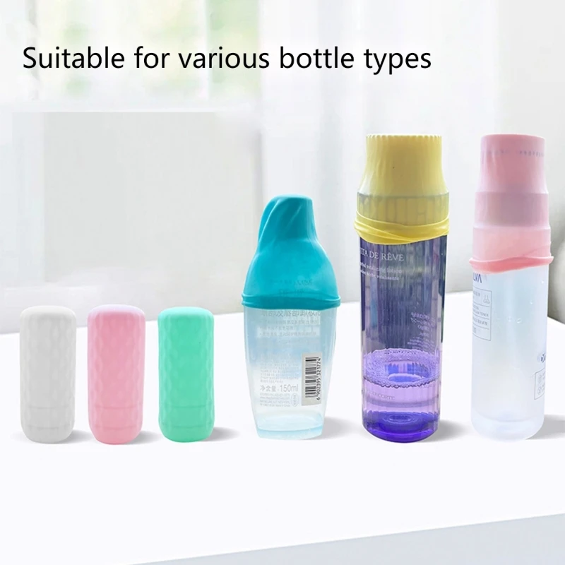 Copribottiglie da in silicone a prova perdite Maniche elastiche per articoli da toeletta Dropshipping
