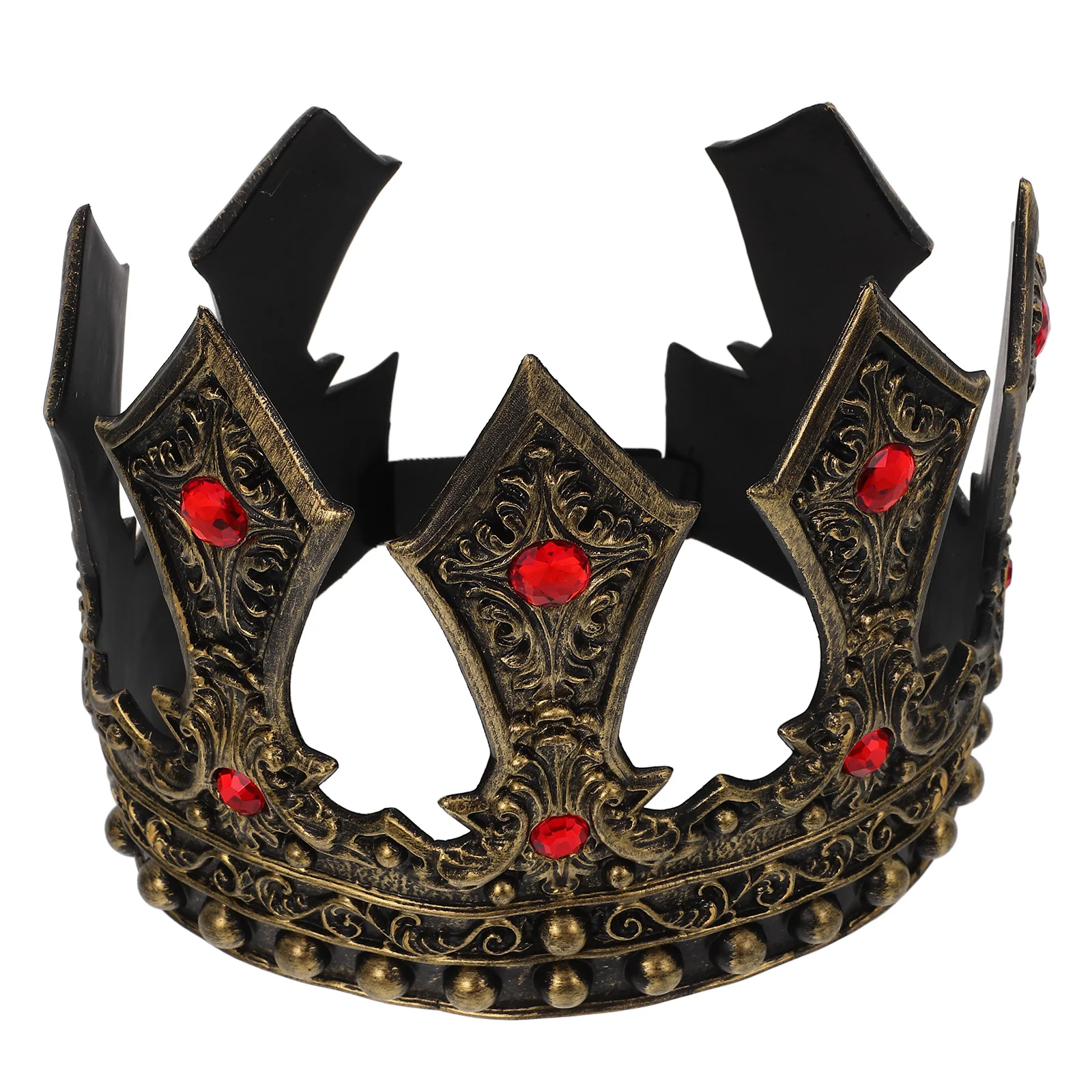 

Diamond King's Crown Gold Headpiece Costumes for Man Medieval Party Decorations Princess Crowns Men Boys Vintage Child