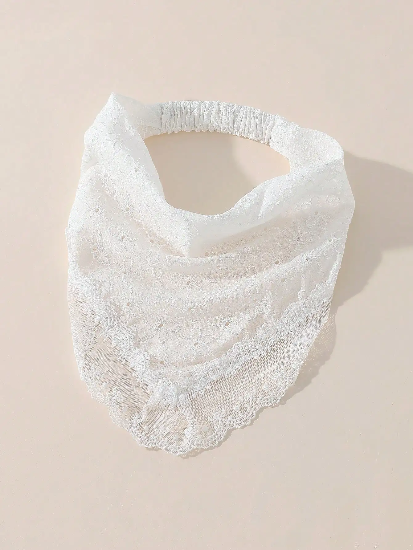 1PC Lady's Embroidered Lace-Edge Headwrap Daily Use Vacation Suitable Women's Fashion Hair Accessory