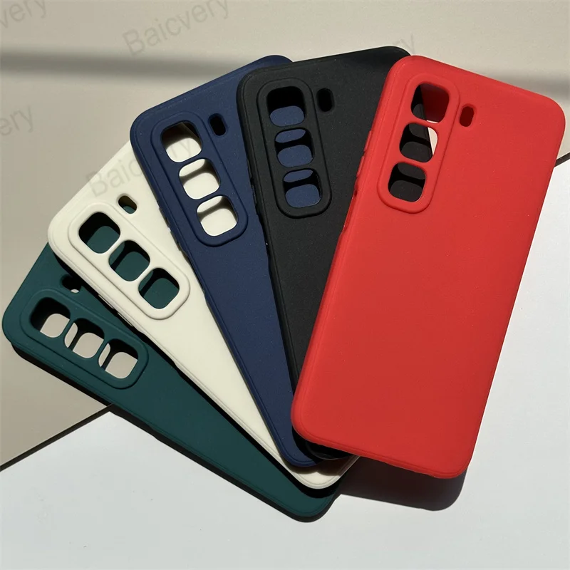 Capas For Infinix Hot 50 5G X6720 4G Colorful Matte Protective Shockproof Cover