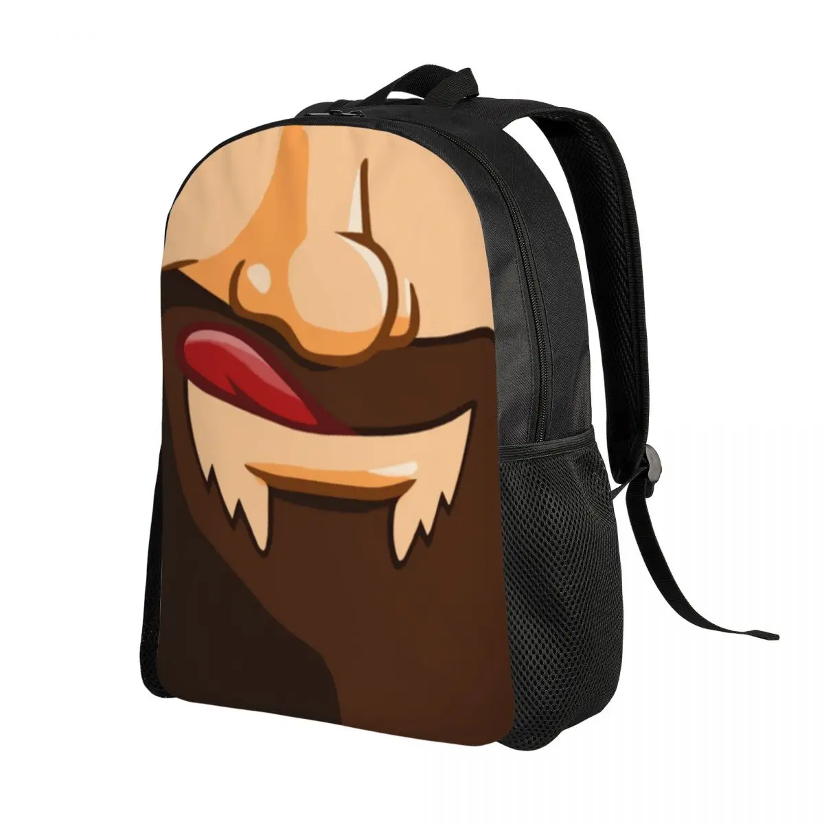 Sac à dos étanche avec moustache drôle pour hommes et femmes, sacs à livres College, sac gay Bear, école, collège