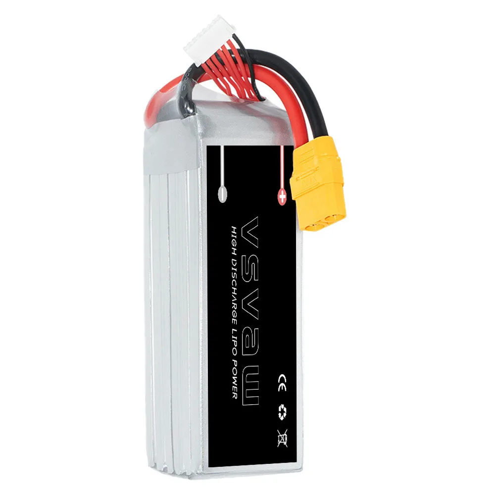 VSVAW Battery 7000mAh 6S 22.8V 80C/160C Helicopter Model FPV High Rate RC Vehicle and Vessel Model Lipo Battery HV