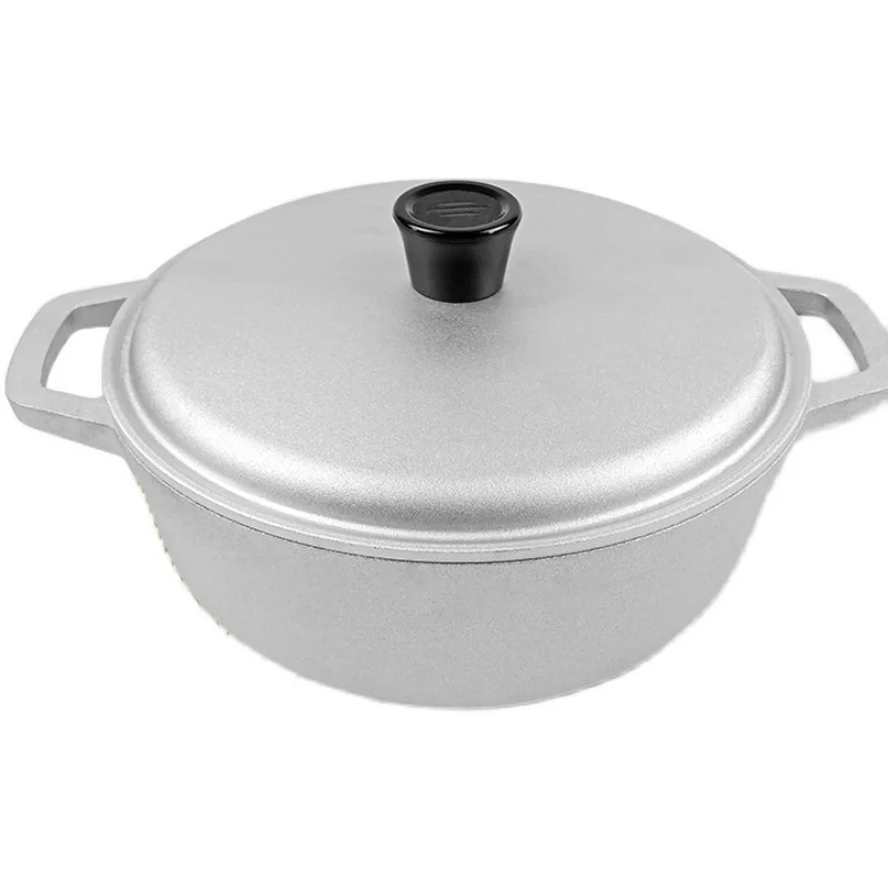 

Pot Soup Pot Xinjiang Rice Pot Small Thickened Household Gas Stew Pot Soup Pot Outdoor an Aluminum Pot Aluminum Casserole